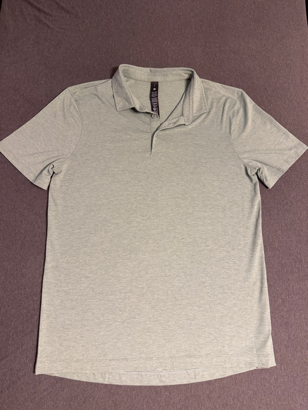 lululemon athletica Men's Light Green Polo Shirt